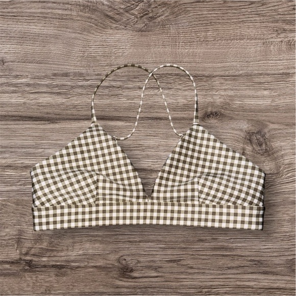 ALO Yoga Tops - ALO Yoga Brown and White Fitted Bustier Camisole